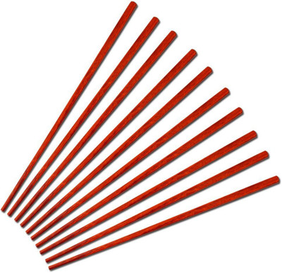 

SS Padam Handicraft Industries Eating Wood Japanese Chopstick(Red Pack of 10)