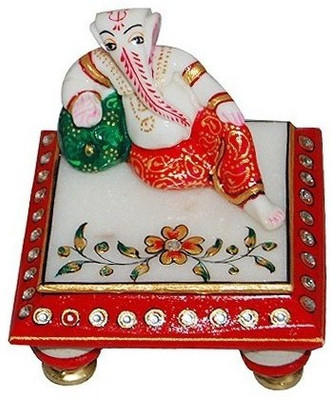 

Shreeng Marble Ganesha Marble All Purpose Chowki(Multicolor, Pack of 1)