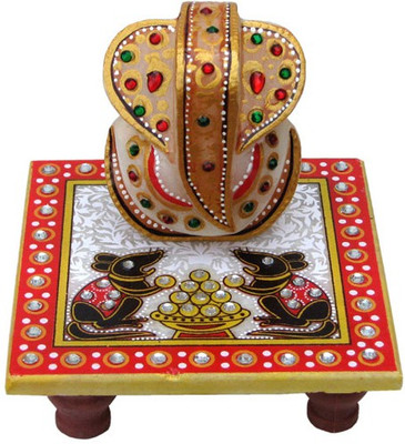 

Chitra Handicraft Ganesh Marble All Purpose Chowki(Multicolor, Pack of 1)