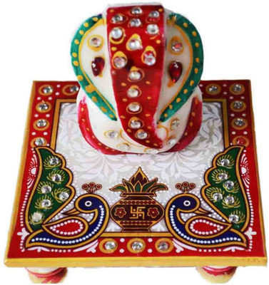 

Agromech Marble Pooja Chowki(Multicolor, Pack of 2)