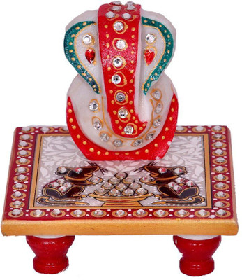 

Anshul Fashion Meenakari Ganesh Rat Marble All Purpose Chowki Marble All Purpose Chowki(Multicolor, Pack of 2)