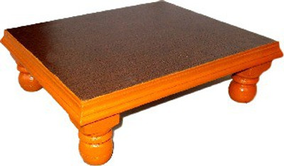 

VISHWAKARMA FURNITURE Wooden All Purpose Chowki(Brown)