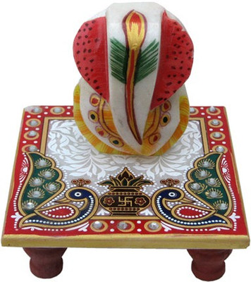 

Chitra Handicraft Ganesh Marble All Purpose Chowki(Multicolor, Pack of 1)
