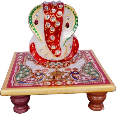 

Shilpbazaar Graceful Stone Studded Marble Pooja Chowki(Multicolor, Pack of 2)