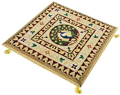 

RaGa Craft Wooden Pooja Chowki(Multicolor, Pack of 1)