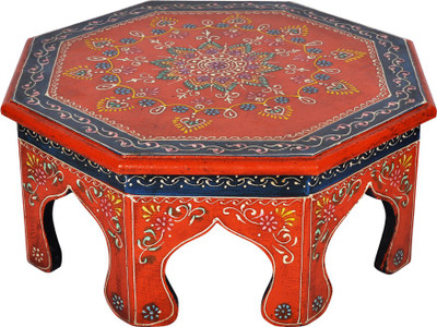 

Lal Haveli Handmade Pooja Bajot Wooden All Purpose Chowki(Orange, Pack of 1)