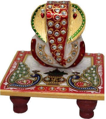 

Ganesh Chowki Stoneware Pooja Chowki(Multicolor, Pack of 1)