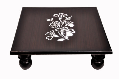 

Quality Creations Wooden All Purpose Chowki(Brown)