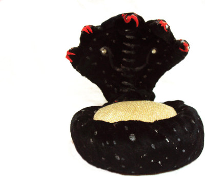 

Divineaura Seeshnaag Singhasan Wooden Pooja Chowki(Multicolor)