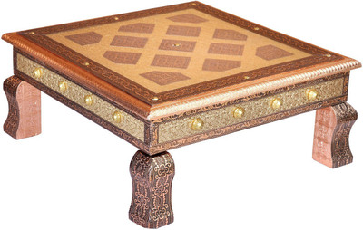 

Sanyal Handmade Wooden, Copper All Purpose Chowki(Multicolor, Pack of 1)