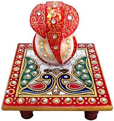 

Khatushyam Marble All Purpose Chowki(Multicolor)