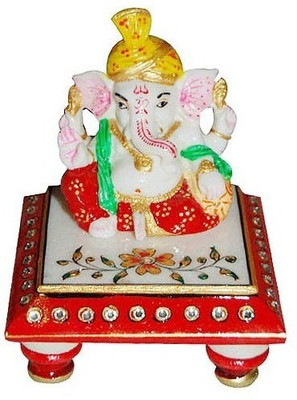

Shreeng Beautiful Marble Ganesh Chowki Marble All Purpose Chowki(Multicolor, Pack of 1)