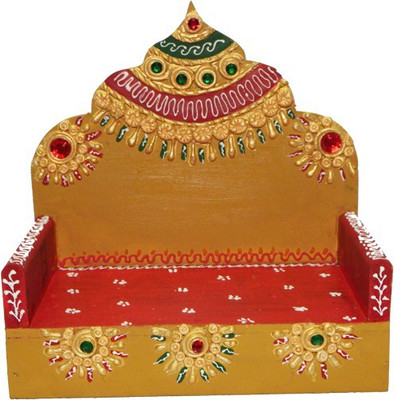 

Craftszilla Handmade Pooja Wooden All Purpose Chowki(Red, Pack of 1)