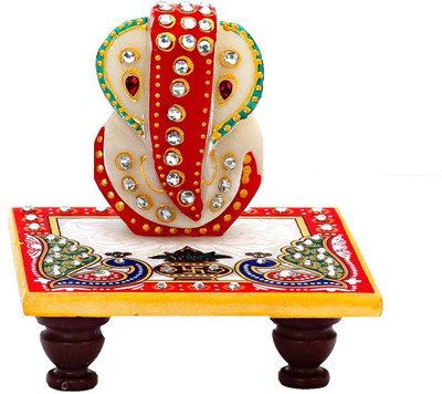 

Mahadev Handicrafts Marble Pooja Chowki(Multicolor, Pack of 2)