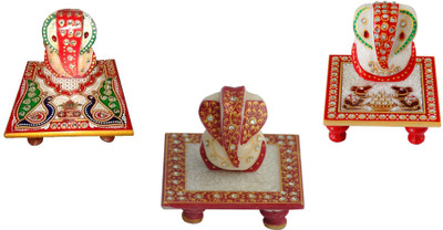 

casanova fashion Marble All Purpose Chowki(Multicolor)