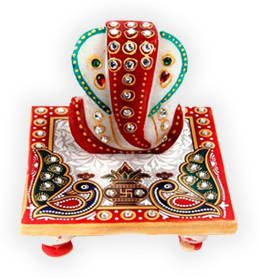 

Empreus Ganeshji Chowki Marble Pooja Chowki(Multicolor, Pack of 1)