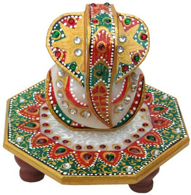 

Chitra Handicraft Ganesh Marble All Purpose Chowki(Multicolor, Pack of 1)