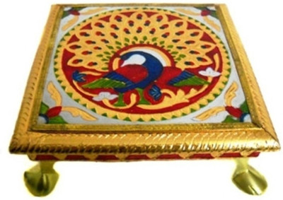 

Bigshoponline Wooden All Purpose Chowki(Multicolor, Pack of 1)