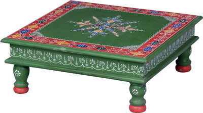 

Kingscrafts KC039 Wooden All Purpose Chowki(Green, Pack of 1)