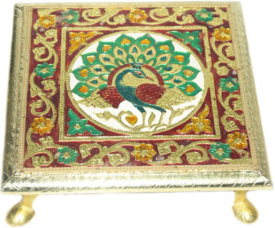 

Sarvsiddhi Wooden Pooja Chowki 8"X8" Wooden Pooja Chowki(Multicolor, Pack of 1)