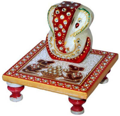 

GrabBasket ch-13 Marble All Purpose Chowki(Multicolor, Pack of 2)