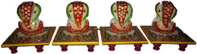 

Art Gallery Marble All Purpose Chowki(Multicolor, Pack of 4)