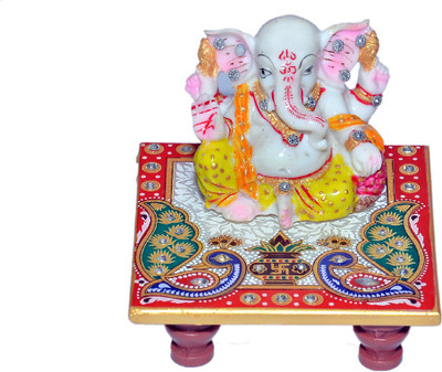 61% OFF on Vaah Meenakari Stoneware All Purpose Chowki(Multicolor, Pack of 2)