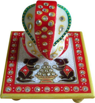 

ShivaCrafts Marble All Purpose Chowki(Multicolor, Pack of 2)