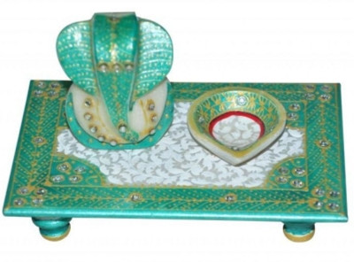 

Ruchi World Marble Pooja Chowki(Multicolor, Pack of 3)