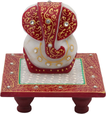 

JaipurCrafts Lord Ganesha Marble Pooja Chowki(Multicolor, Pack of 2)