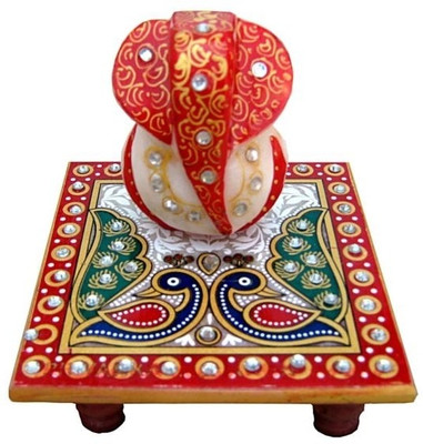 

Chitra Handicraft Ganesh Marble All Purpose Chowki(Multicolor, Pack of 1)