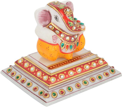 

Madhuraj Lord Ganesha Meenakari Work Marble All Purpose Chowki(Multicolor, Pack of 2)