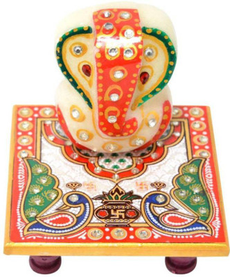 

GrabBasket ch-10 Marble All Purpose Chowki(Multicolor, Pack of 2)