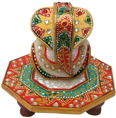 

Chitra Handicraft Ganesh Marble All Purpose Chowki(Multicolor, Pack of 1)