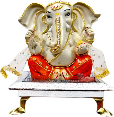 

Creativity Centre Shri Siddhivinayaka Ganpati Wooden All Purpose Chowki(Multicolor, Pack of 1)