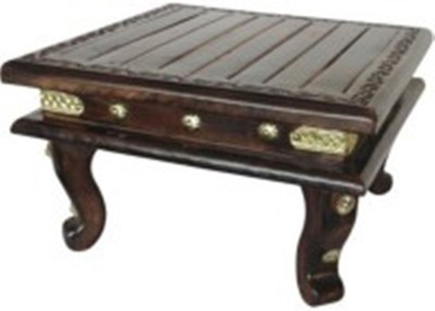 

Wood Beauty Hand Carved/ Iron Inlay Wooden All Purpose Chowki(Black, Pack of 1)