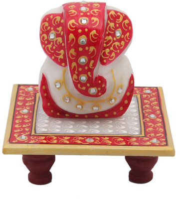 

JaipurCrafts Lord Ganesha Marble Pooja Chowki(Multicolor, Pack of 2)