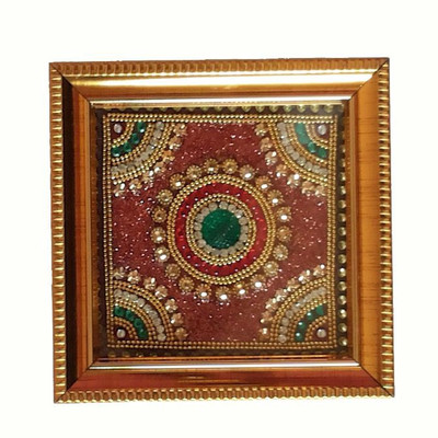 

SumanCreations Baajot Pooja Chowki 17 Wooden Pooja Chowki(Multicolor, Pack of 1)