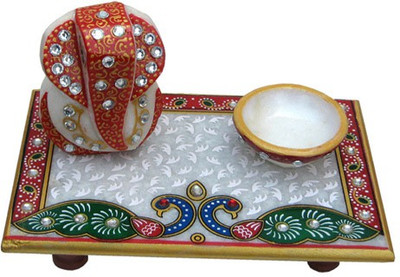

Chitra Handicraft Ganesh Marble All Purpose Chowki(Multicolor, Pack of 1)