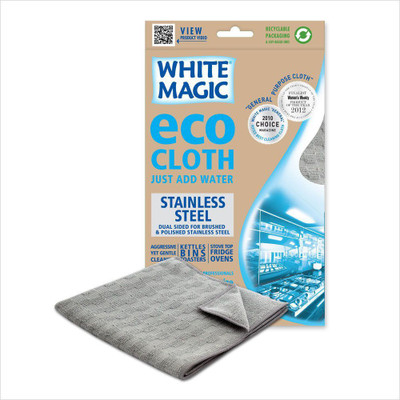 

Howards White Magic Stainsteel Cleaning Eco Cloth Wet Microfibre Cleaning Cloth