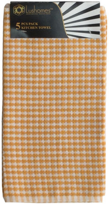 

Lushomes Pattern: Superior Honey Comb Design Wet and Dry Cotton Cleaning Cloth(Pack of 5)