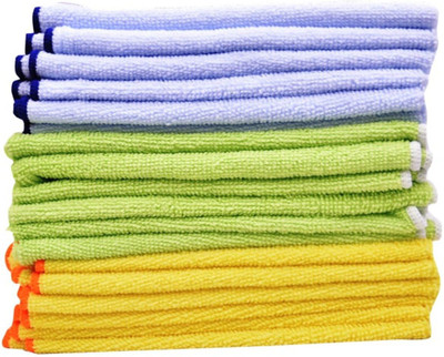 

EzClean All Purpose MULTICOLOR (Pack of 18) Dry Microfibre Cleaning Cloth(Pack of 18)