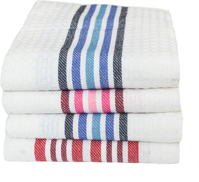 

Tangerine Cotton Mutli Kitchen Towel Wet and Dry Cotton Cleaning Cloth(Pack of 4)
