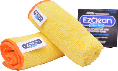 

EzClean All Purpose YELLOW (Pack of 2) Dry Microfibre Cleaning Cloth(Pack of 2)