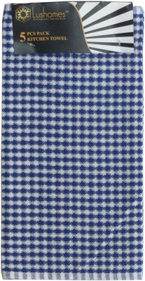 

Lushomes Pattern: Superior Honey Comb Design Wet and Dry Cotton Cleaning Cloth(Pack of 5)