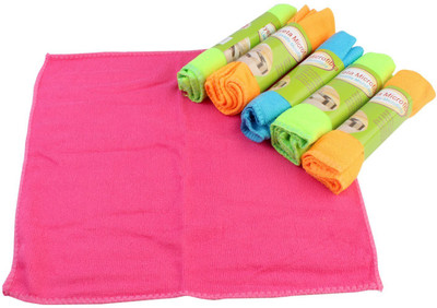 

Meizi Multipurpose Household Set of 6 Wet and Dry Microfibre Cleaning Cloth(Pack of 6)