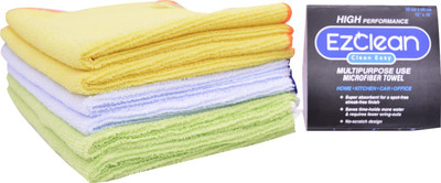 

EzClean All Purpose MULTICOLOR (PACK OF 6) Dry Microfibre Cleaning Cloth(Pack of 6)