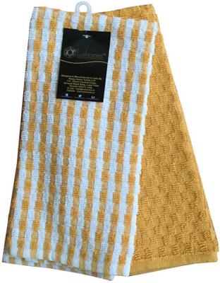 Lushomes Terry Wet and Dry Cotton Cleaning Cloth(Pack of 2)