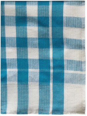 

Lushomes Pattern: Drill Checks honeycomb Wet and Dry Cotton Cleaning Cloth