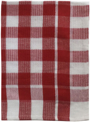 

Lushomes Pattern: Drill Checks honeycomb Wet and Dry Cotton Cleaning Cloth